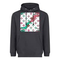 Smoke Nurse Gloves Seamless Pattern Heavyweight Hoodie - BundleAndBundleShop