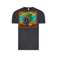 Vintage Black Western Fall Thanksgiving Turkey Vintage Tee - RanaPortraitStore