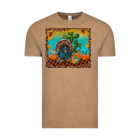 Vintage Coffee Western Fall Thanksgiving Turkey Vintage Tee - RanaPortraitStore