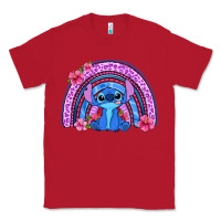 Red stitch rainbow Classic Tee - Zillion Design Studio