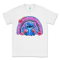 White stitch rainbow Classic Tee - Zillion Design Studio