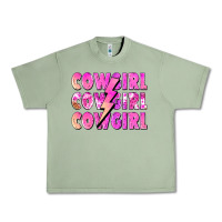 Oil Green cowgirl cowgirl lightning bolt Urban Heavy Tee - Zillion Design Studio