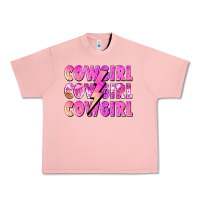 Salmon cowgirl cowgirl lightning bolt Urban Heavy Tee - Zillion Design Studio