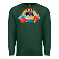 Sports Green back to school hello pre k Premium Sweatshirt - AdoDesignShop