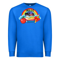 True Royal back to school hello pre k Premium Sweatshirt - AdoDesignShop