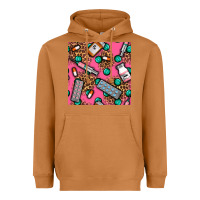 Meerkat Medicines And Pills Seamless Pattern Heavyweight Hoodie - BundleAndBundleShop