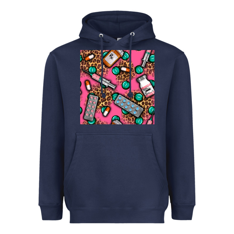 Medicines And Pills Seamless Pattern Heavyweight Hoodie by BundleAndBundleShop | Teevron