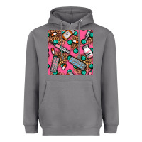 Storm Medicines And Pills Seamless Pattern Heavyweight Hoodie - BundleAndBundleShop