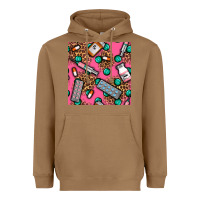 Toasted Coconut Medicines And Pills Seamless Pattern Heavyweight Hoodie - BundleAndBundleShop