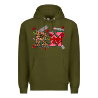 Army Green valentines day rn Premium Hoodie - NancyCooperArtShop