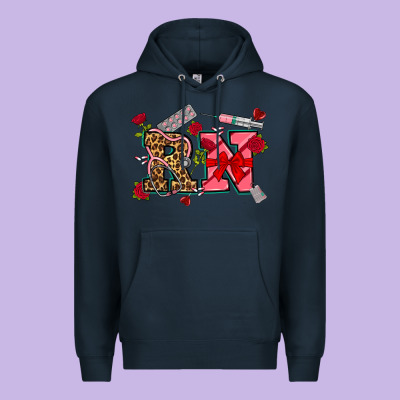 Valentines Day Rn Premium Hoodie Designed By Nancycooperartshop