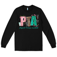 Black pta physical therapy assistant Long Sleeve Tee - AdoDesignShop