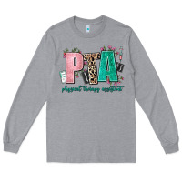Heather Grey pta physical therapy assistant Long Sleeve Tee - AdoDesignShop