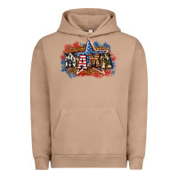 Pigment Burro Patriotic Mama Urban Hoodie - BundleAndBundleShop