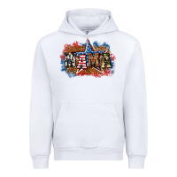 White Patriotic Mama Urban Hoodie - BundleAndBundleShop