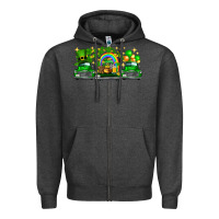 Charcoal Heather st patricks trucks Zipper Hoodie - FaDigitalArtStudio