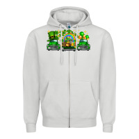 Dove Grey st patricks trucks Zipper Hoodie - FaDigitalArtStudio