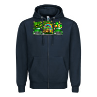 Navy st patricks trucks Zipper Hoodie - FaDigitalArtStudio