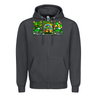 Smoke st patricks trucks Zipper Hoodie - FaDigitalArtStudio
