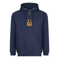 Navy mexican guitar Heavyweight Hoodie - Artiststas