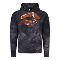 Cloud Black football lips Vintage Hoodie - AdoDesignShop