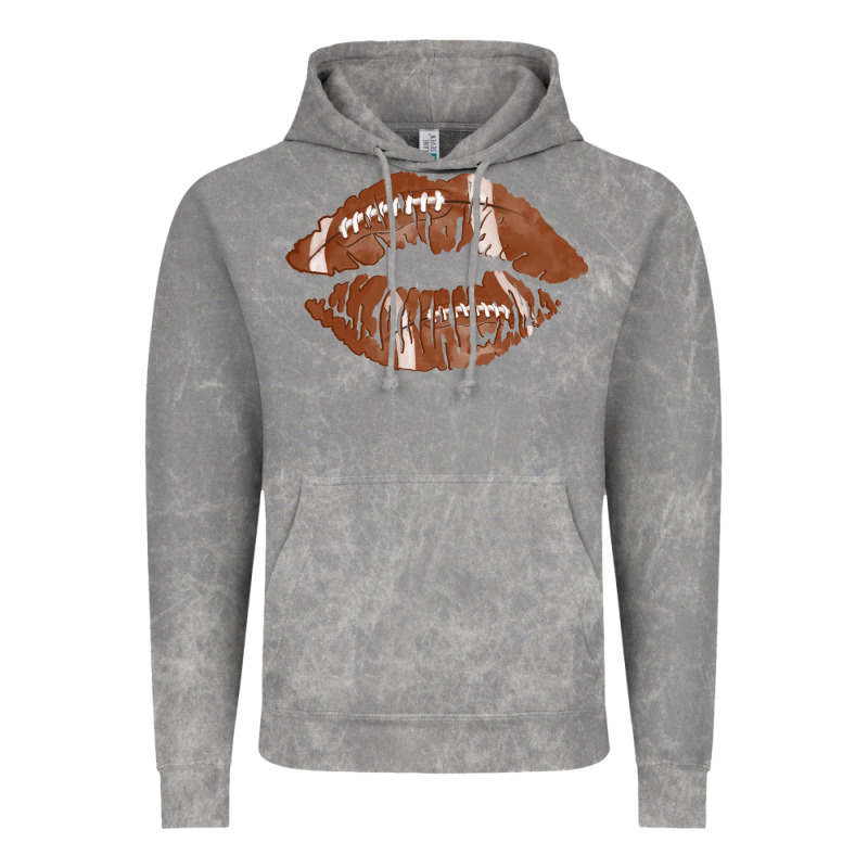 Football Lips Vintage Hoodie by AdoDesignShop | Teevron