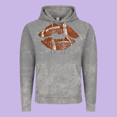 Football Lips Vintage Hoodie Designed By Adodesignshop