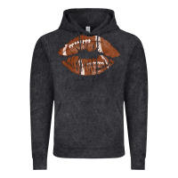 Vintage Black football lips Vintage Hoodie - AdoDesignShop