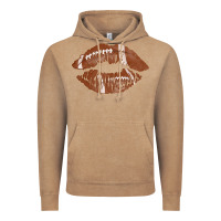 Vintage Coffee football lips Vintage Hoodie - AdoDesignShop