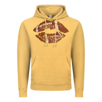 Vintage Mustard football lips Vintage Hoodie - AdoDesignShop