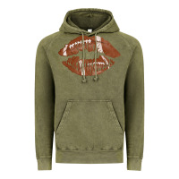 Vintage Olive football lips Vintage Hoodie - AdoDesignShop