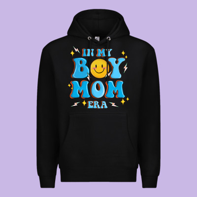 In My Boy Mom Era Premium Hoodie Designed By Maliassmallbusiness