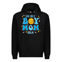 Black in my boy mom era Premium Hoodie - MaliasSmallBusiness