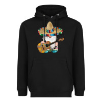Black mexican gnomes guitar sombrero serape Heavyweight Hoodie - Artiststas