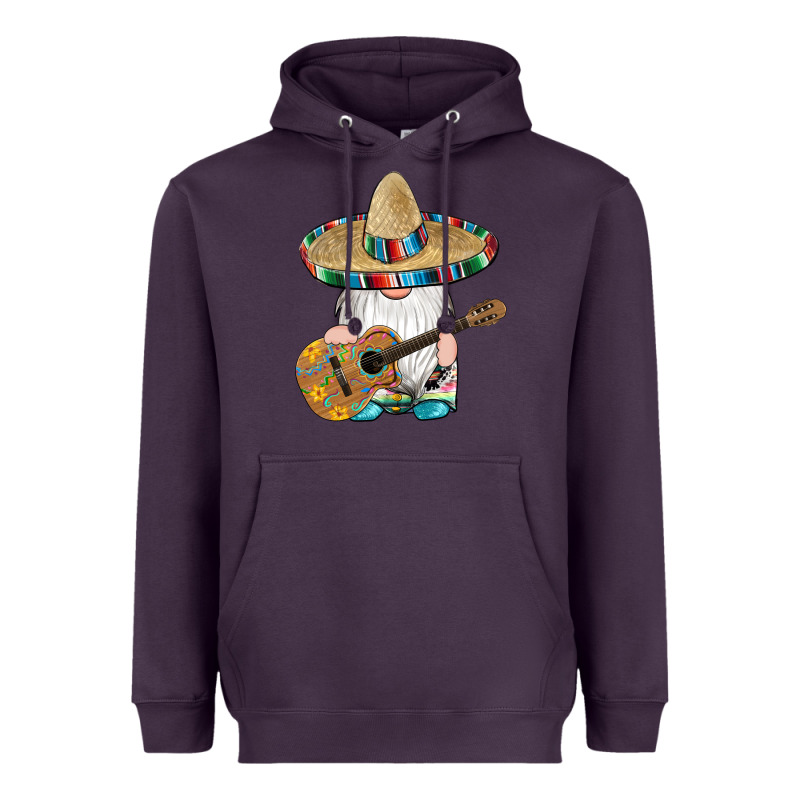 Mexican Gnomes Guitar Sombrero Serape Heavyweight Hoodie by Artiststas | Teevron