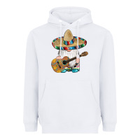 White mexican gnomes guitar sombrero serape Heavyweight Hoodie - Artiststas