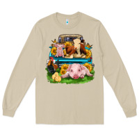 Mushroom farm truck animals Long Sleeve Tee - Zillion Design Studio