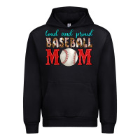 Black Loud And Proud Baseball Mom Urban Hoodie - BundleAndBundleShop