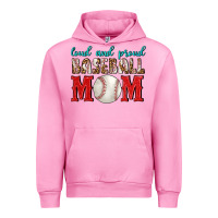 Fuchsia Pink Loud And Proud Baseball Mom Urban Hoodie - BundleAndBundleShop