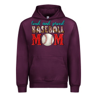 Mauve Wine Loud And Proud Baseball Mom Urban Hoodie - BundleAndBundleShop