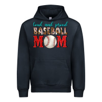 Navy Loud And Proud Baseball Mom Urban Hoodie - BundleAndBundleShop