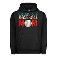 Pigment Black Loud And Proud Baseball Mom Urban Hoodie - BundleAndBundleShop