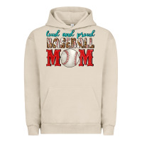 Pigment French Oak Loud And Proud Baseball Mom Urban Hoodie - BundleAndBundleShop
