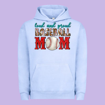 Loud And Proud Baseball Mom Urban Hoodie Designed By Bundleandbundleshop
