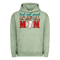 Pigment Oil Green Loud And Proud Baseball Mom Urban Hoodie - BundleAndBundleShop
