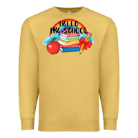 Antique Gold Hello Pre School Premium Sweatshirt - AdoDesignShop