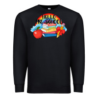 Black Hello Pre School Premium Sweatshirt - AdoDesignShop