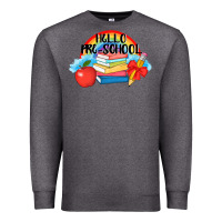 Charcoal Heather Hello Pre School Premium Sweatshirt - AdoDesignShop