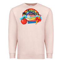 Pale Pink Hello Pre School Premium Sweatshirt - AdoDesignShop