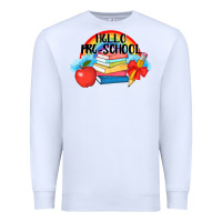 White Hello Pre School Premium Sweatshirt - AdoDesignShop